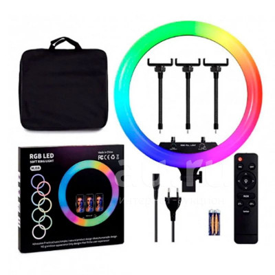 Кольцевая лампа MJ18 RGB Ring Light 45 см