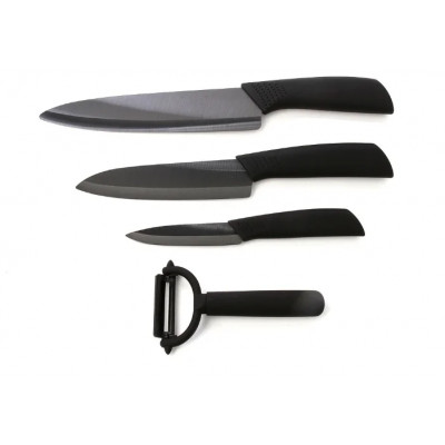 Набор керамических ножей HuoHou Nano Ceramic Knife Black