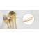 Набор столовых приборов Xiaomi Maison Maxx Stainless Steel Cutlery Set I Gold