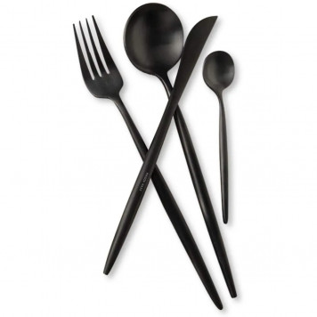 Набор столовых приборов Xiaomi Maison Maxx Stainless Steel Cutlery Set, Черный-1