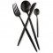 Набор столовых приборов Maison Maxx Stainless Steel Cutlery Set черный