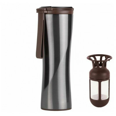 Термокружка Kiss Kiss Fish MOKA с OLED дисплеем (0,43 л), черная