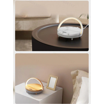 Колонка-ночник с функцией беспроводной зарядки Ezvalo Wireless Charging Music Desk Lamp (LYYD01)-5