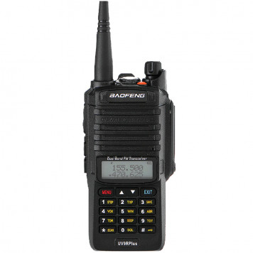 Рация портативная (радиостанция) Baofeng UV-9R Plus 8Вт, двухдиапазонная VHF(136-174 Mhz) UHF(400-520 Mhz)