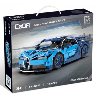 Конструктор CADA C61028W Гоночный автомобиль Blue Phantom