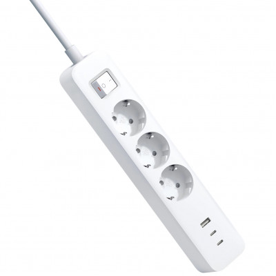 Сетевой фильтр Xiaomi 20W Mi Power Strip (3 розетки, 2C1A)