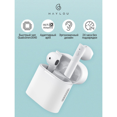 Беспроводные TWS наушники Haylou MoriPods (White)-2
