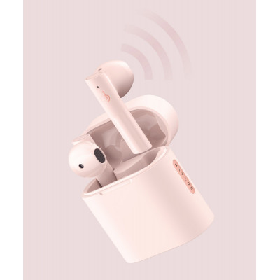 Беспроводные TWS наушники Haylou MoriPods (Pink)-1