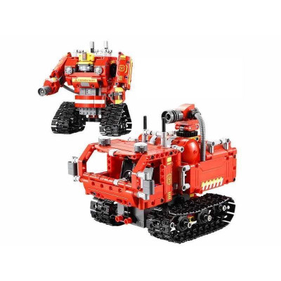 Конструктор 2 в 1 Пожарный робот-трансформер Cada Technic C51048W