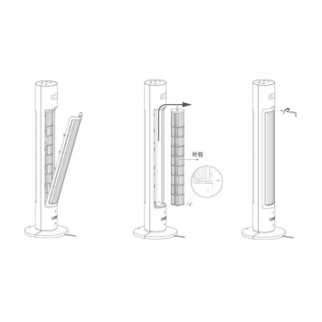Вентилятор колонный Xiaomi Mijia DC Inverter Tower Fan 2 (BPTS02DM) CN-3