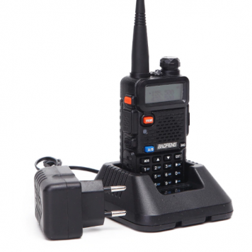Рация портативная (радиостанция) Baofeng UV-5R 8Вт, двухдиапазонная VHF(136-175 Mhz) UHF(400-520 Mhz)-1