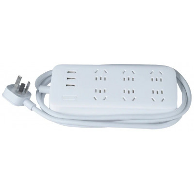 Удлинитель Mi Power Strip (6 розеток+3 USB) CXB6-1QM белый для китайских вилок-1