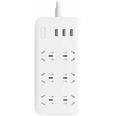 Удлинитель Mi Power Strip (6 розеток+3 USB) CXB6-1QM белый для китайских вилок