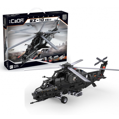 Конструктор CADA Technic C61005W Военный вертолет WZ-10 на р/у