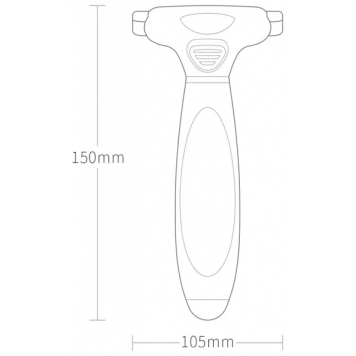 Фурминатор (расческа для животных) Xiaomi Pawbby Type Anti-Hair Cutter Comb MG-PCO001 белый-2