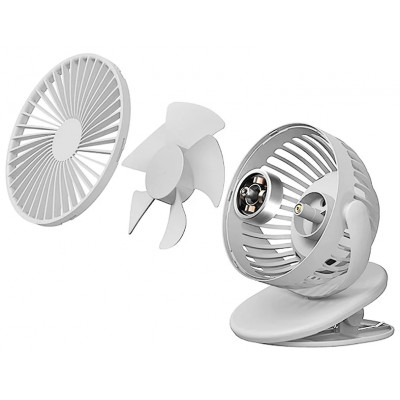 Портативный вентилятор Solove F3, клипса, 3 скорости, Type-C, 2000 мАч-2