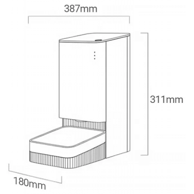 Автоматическая кормушка для животных Mijia Smart Pet Feeder 3.6 л (XWPF01MG)-3