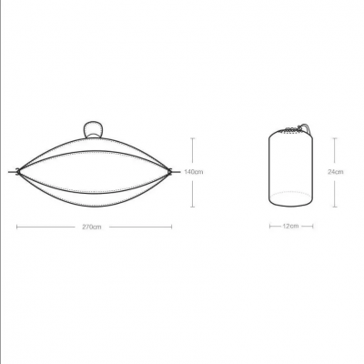 Гамак Zaofeng Parachute Cloth Hammock, зеленый-1